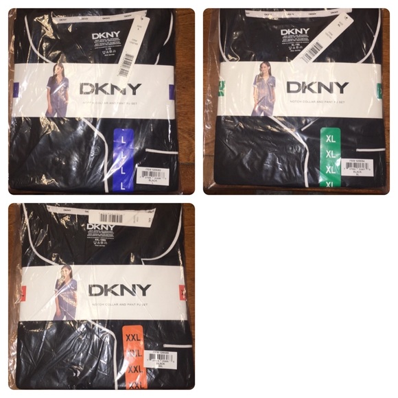 LAST ONE! New Women's DKNY 2 Piece Pajama Set - Picture 4 of 6